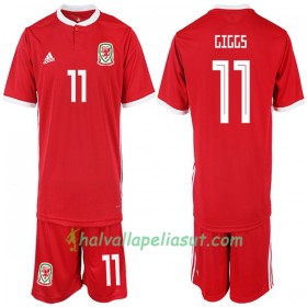 Jalkapallo Pelipaidat Wales Giggi 11 Lasten Kotipaita 2018-2019 Lyhythihainen